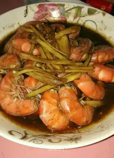 Steam shrimp
