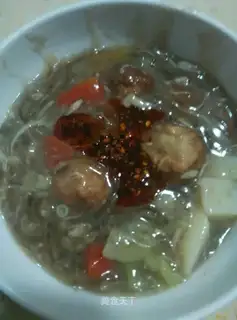 Meatball spicy soup