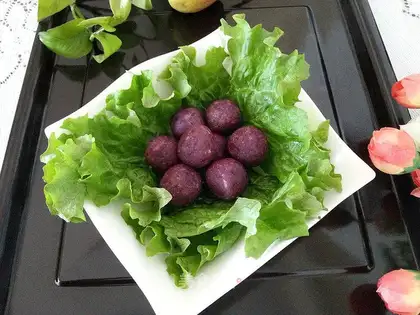 Potato shrimp balls