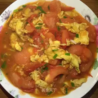 Tomato fried eggs