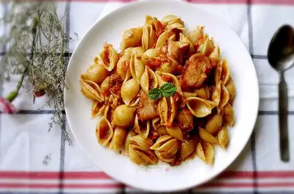 It's pasta bacon