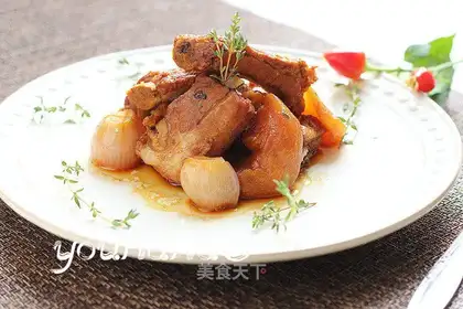 Apple stew ribs