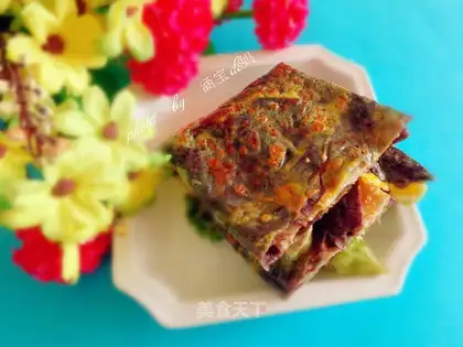 Black rice pancakes