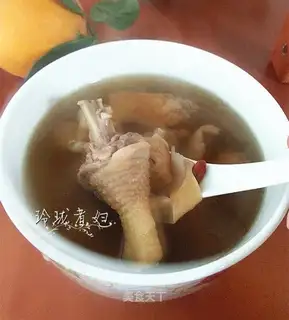 Plum chicken soup