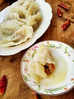 Carrot lamb dumplings