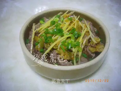Steam beef