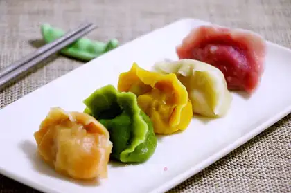 Five-colour dumplings