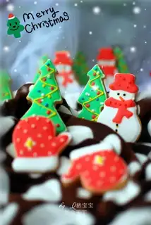 Christmas frosting cookies