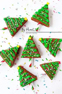 Brownie Christmas tree
