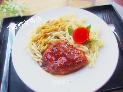 Black pepper pork chops
