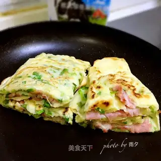 Bacon onion eggcake