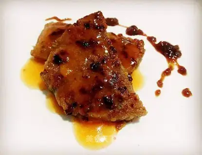 Fried cheese and steak