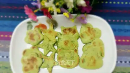 Spinach butter cookies