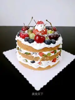 Christmas naked cake