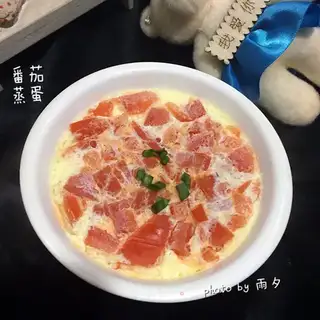 Potato steamed eggs