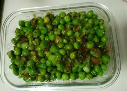 Snow vealed peas