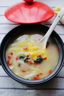We'll have soup and doll food