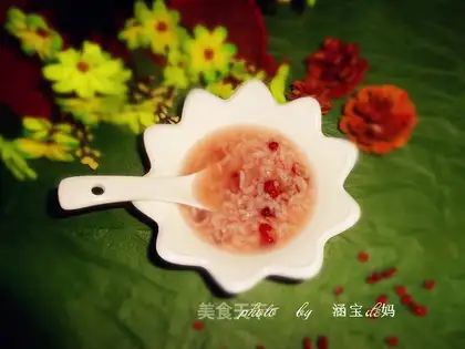 Red bean rice congee