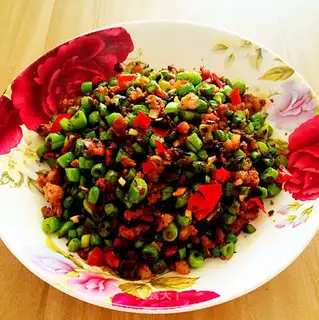Sour peppers and beans