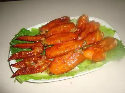Garlic roasted wings