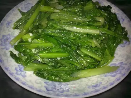 Garlic oil and wheat vegetables