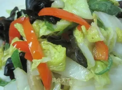 stir-fried vegetarian vegetables with double pepper