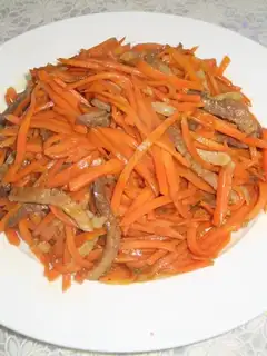 stir-fried shredded pork with shredded carrot