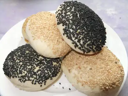 Sesame fresh meat roast
