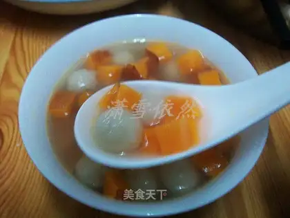 Sweet potato glutinous rice balls
