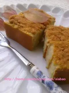 Matcha sandwich pork floss cake