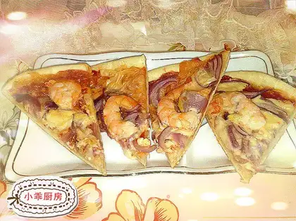 Shrimp pizza