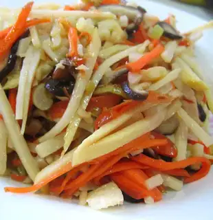 stir-fried three shredded silk