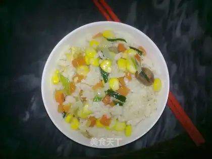 carrot corn egg fried rice