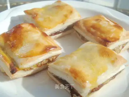 Bean paste crisp pieces
