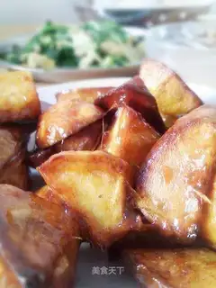 Pulled sweet potatoes