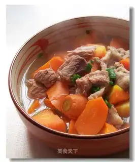 Stewed beef with carrot