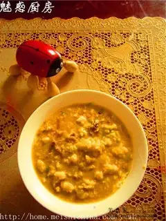 Double shredded dough soup