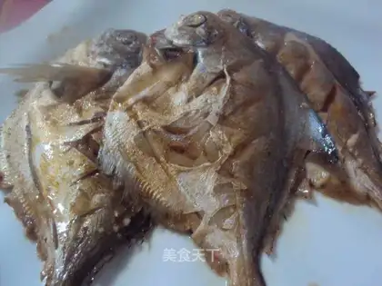 roasted pomfret in soy sauce