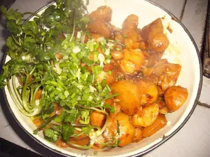 Clear roasted taro
