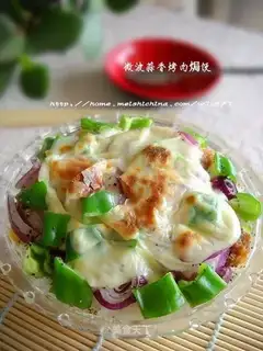 Microwave Garlic Roast Rice
