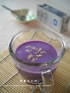 Purple potato peanut milk