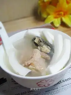 Coconut stewed black chicken soup
