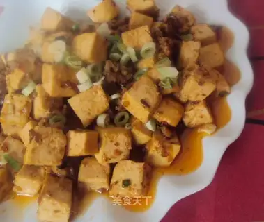 Minced meat and tofu