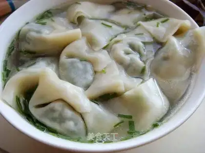 shepherd's purse wonton