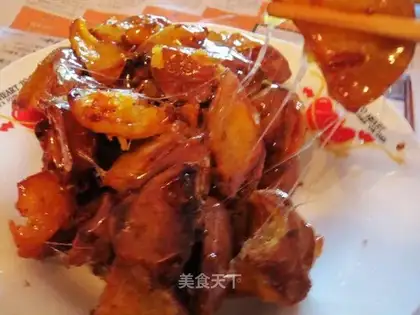 shredded sweet potatoes