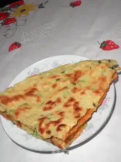 omelet with shrimp sauce