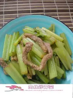 stir-fried celery with shredded pork