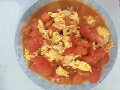 Tomato fried eggs