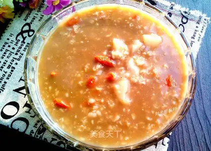 The oatmeal porridge