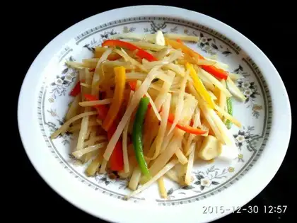 Pipples with potatoes